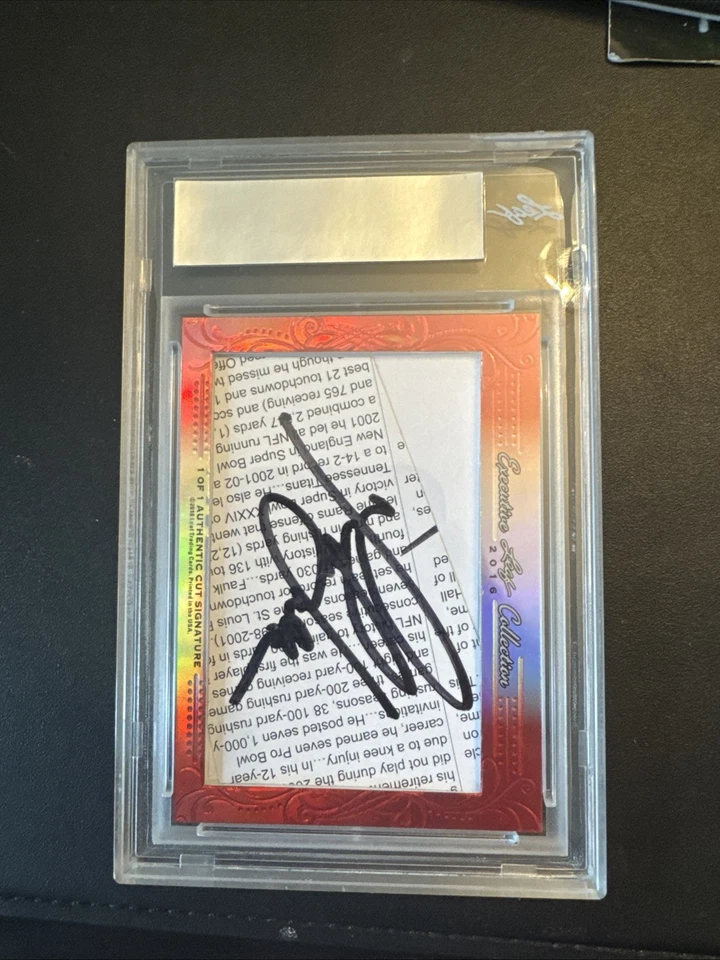 Leaf Executive Collection 2016 obra maestra Lawrence Taylor/Marshall Faulk 1 de 1 Foto 2 de 2