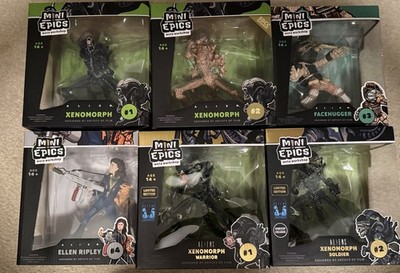 ALIEN WETA Mini Epics Figures (Complete Set Of 6) Brand New-w/Rare SDCC Alien
