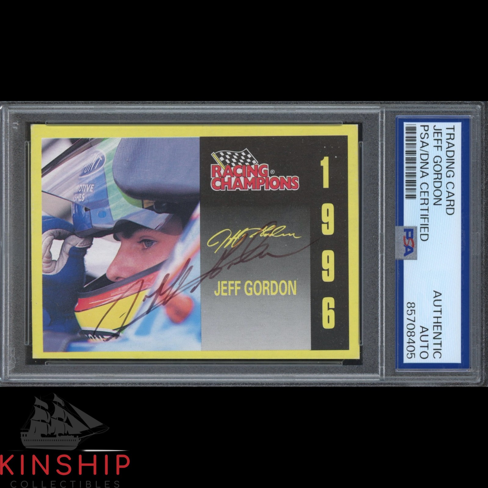 Jeff Gordon signed Racing Champions Trading Card PSA DNA Slab NASCAR Auto C5595