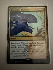 MTG Secrets Of Strixhaven Traumatic Critique Regular Rare