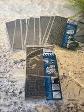 Lot Of 10 Chartpak Press-On Vinyl Letters & Numbers Self Adhesive Black 2" Pack