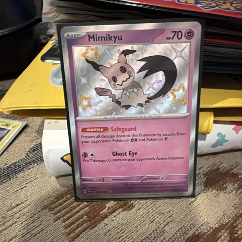 ✨Mimikyu 160/091 Baby Shiny Holo Rare Paldean Fates Pokemon TCG Card🌟