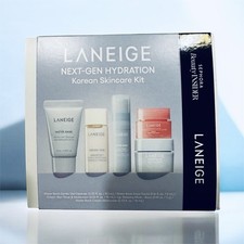 LANEIGE Water Bank Mini Hydration Set Cleanser Toner Moisturizer Lip Mask