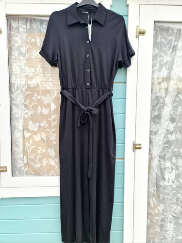 George Jumpsuit schwarz Baumwolle Kurzarm Größe UK 18 neu mit Etikett Damen UVP 25€ - Bild 4 von 14