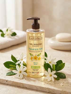 Evoluderm Monoï Duschgel , Belebendes Monoï Duschgel à la Folie 500 ml Vegan