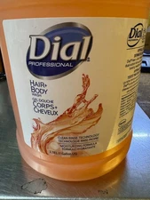 Dial Professional Hair + Body Wash Soap 1 Gallon EXP 7/2028 Moisturizing Shampoo