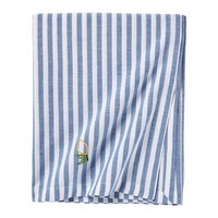 Tischdecke Westwing Melony Baumwolle Gestreift Weiß-Blau 140X250 Cm