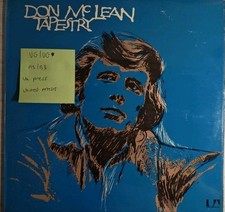 Don Mclean Tapestry Vinyl Record LP VG/VG UAS 29350 1971