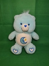 VTG 2003 Care Bears Bedtime Bear 10 Blue Plush Moon Star Play Along Stuffed Toy