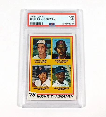 1978 Topps Lou Whitaker Rookie #704 PSA 7