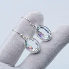 Mystic Topaz Gemstone Handmade 925 Sterling Silver Jewelry Earring Gift