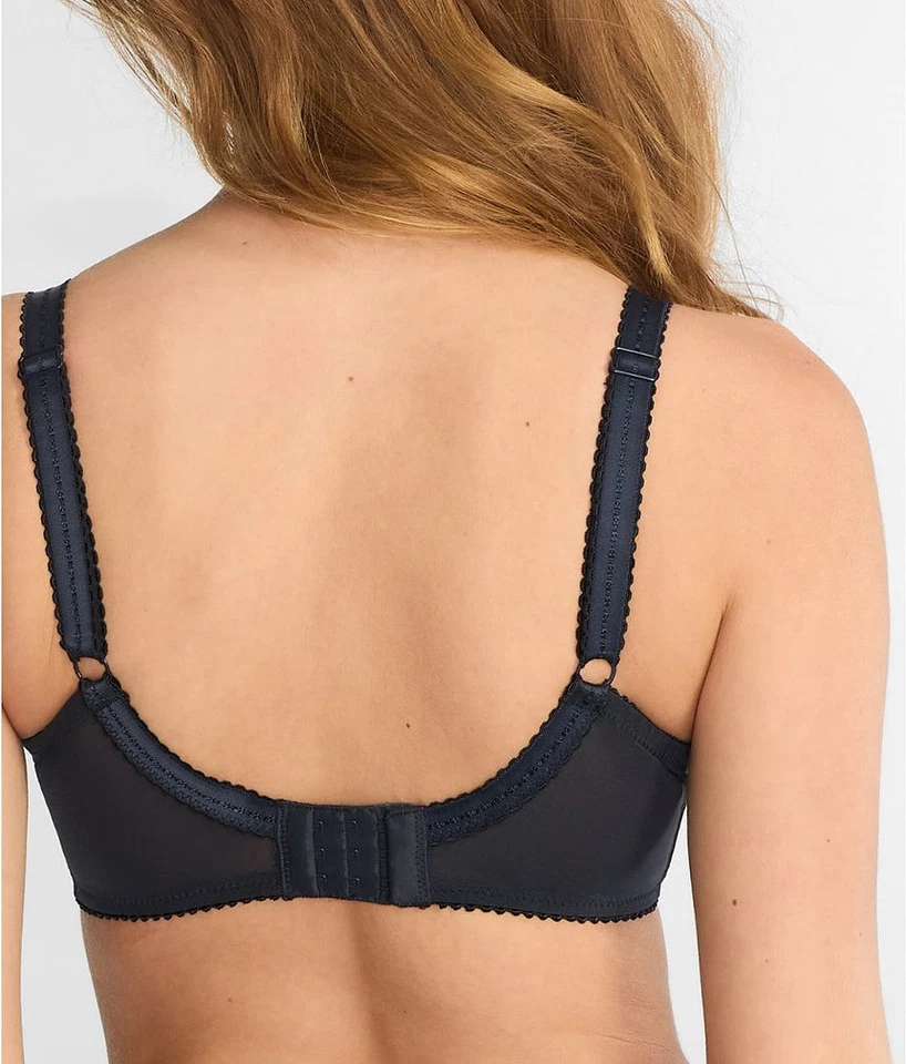 Sujetador Pour Moi PIZARRA/ROSA Sophia encaje bordado soporte lateral, EE. UU. 38J. UK 38GG Foto 3 de 4