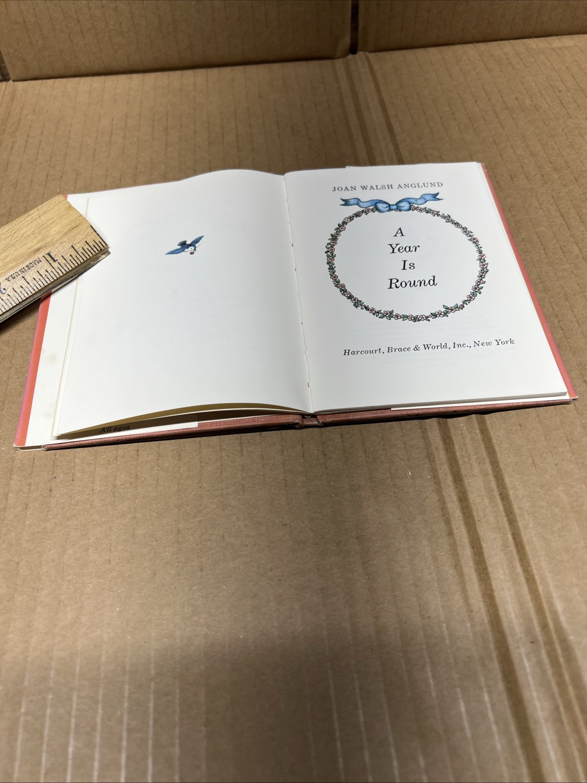 A Year Is Round by Joan Walsh Anglund; HBDJ 1966; 1st Edition