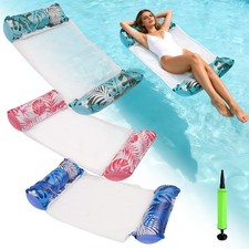 4 Pack Upgrated Xl Water Pool Floats, 4-in-1 Multi-purpose Water Pool Float