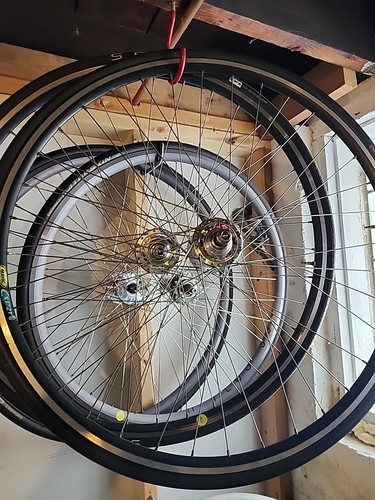 Promax hubs Mavic Hoops Clincher Wheelset 16t DA Cog And Lock Ring - Picture 1 of 5
