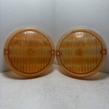 1961-68 Mopar Dodge Truck D100 Turn Parking Light Pair Of Original Lenses