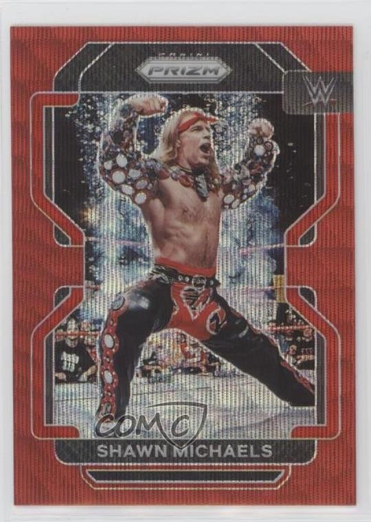 2022 Panini Prizm WWE Ruby Wave Prizm Shawn Michaels #199 5b1