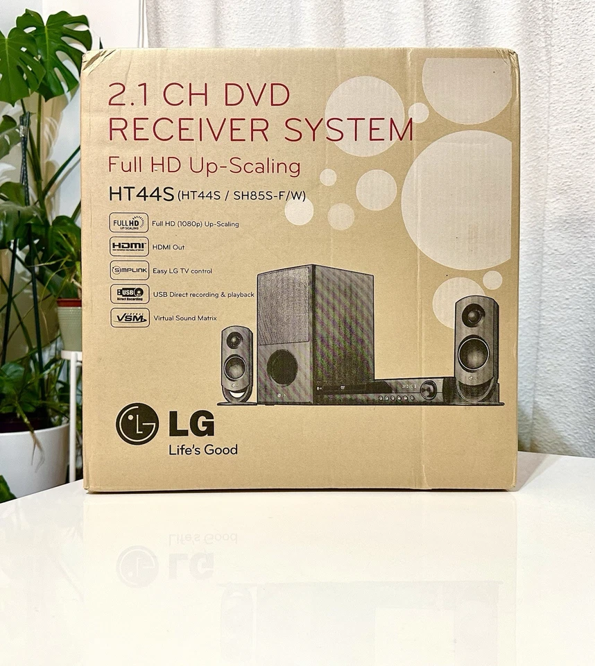 LG HT44S 2.1 CH DVD Audio Home Cinema System HDMI USB 440W – New Boxed - Image 3 of 4