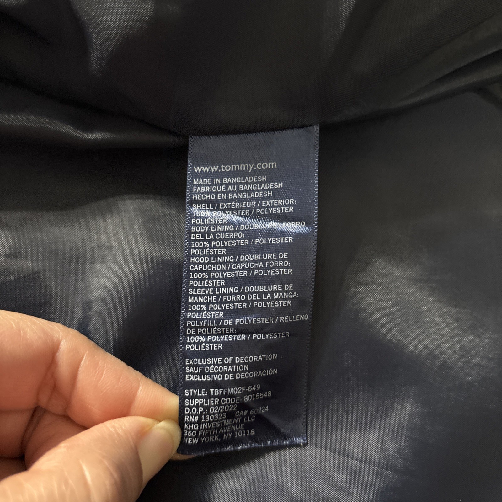 Tommy Hilfiger Puffer Jacket - Red (Boys L 14-16) Lightweight thumbnail 8