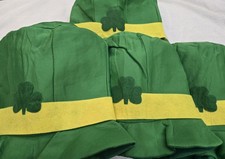 St. Patrick's Day Costume Fabric Hat, Green - One Size Fits All - NEW - 4 count