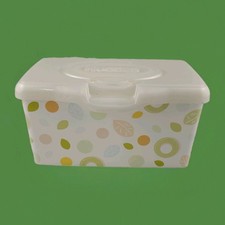 Huggies Empty Baby Wipes Tub Green Leaf Botanical Refillable Dispenser Container