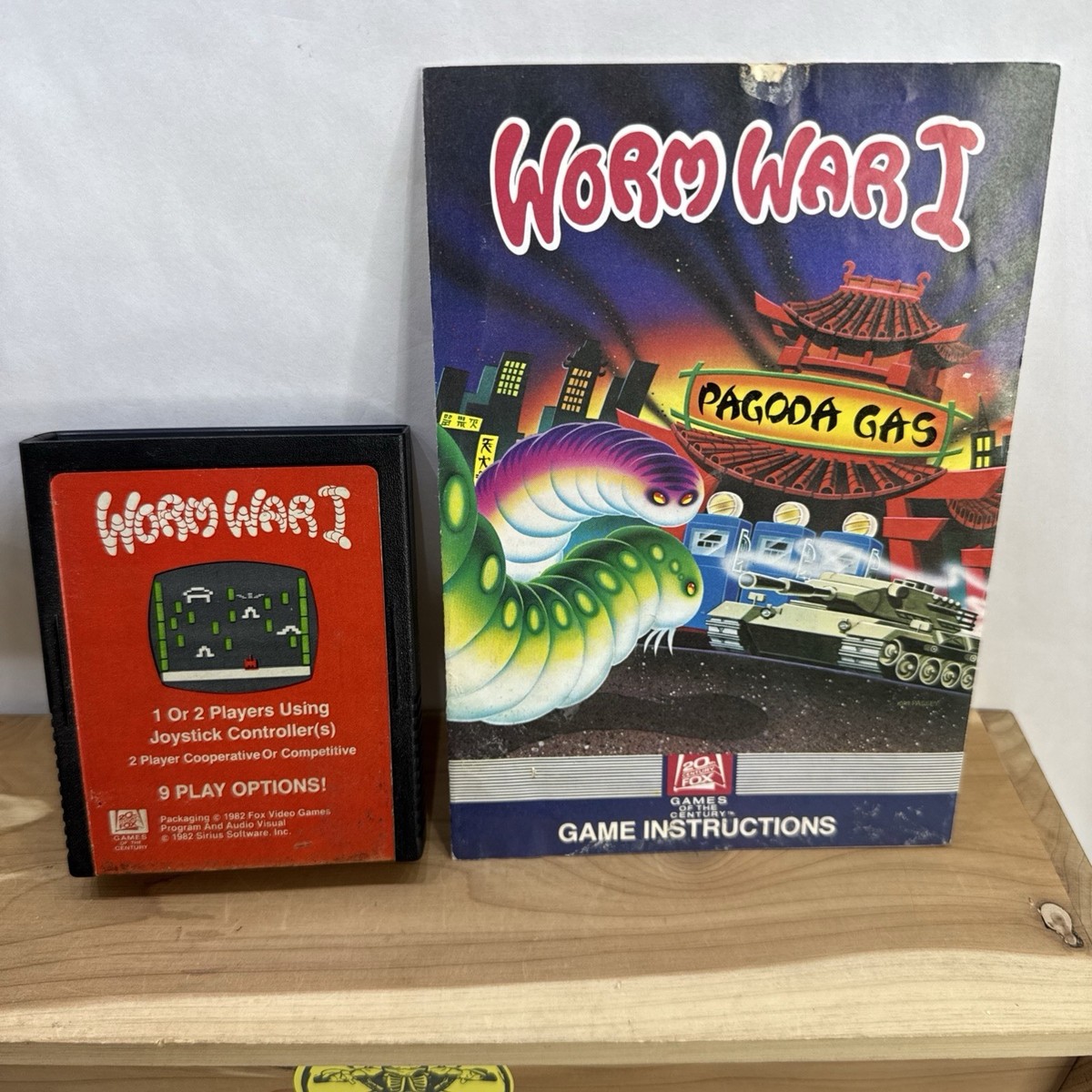 家庭用ゲームソフト WORM WAR I [ATARI2600] Worm War I ( 1982 Atari 2600 ) with Manual Tested and