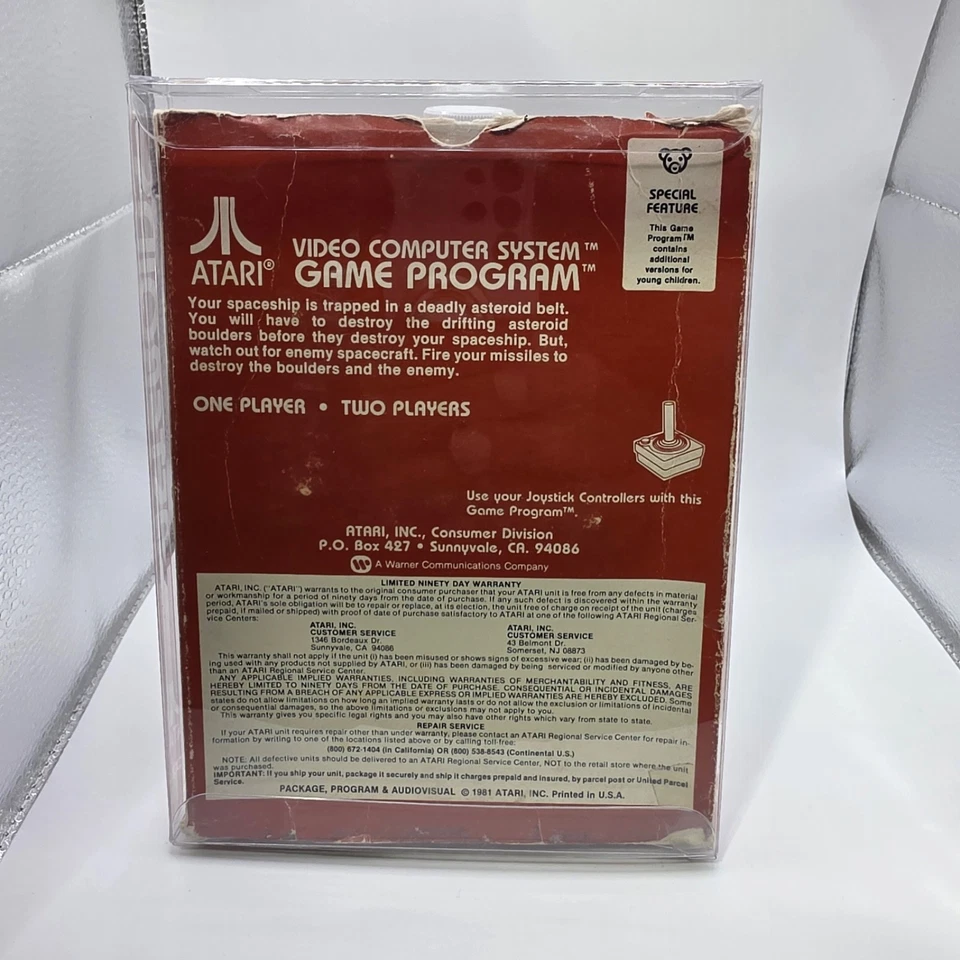 Asteroids Atari 2600 1981 Game in BOX - Image 2 of 4