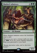 069 MASKED ADMIRERS RARE KALDHEIM COMMANDER MTG CARD