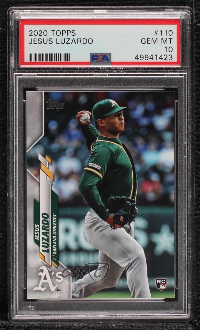 2020 Topps Jesus Luzardo (Vertical) #110 PSA 10 GEM MT 04hd