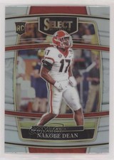 2022 Panini Select Draft Picks Concourse Silver Prizm Nakobe Dean #37 i5f