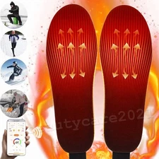 USB Electric Heated Shoe Insoles Warm Socks Feet Heater Foot Winter Warmer Pads