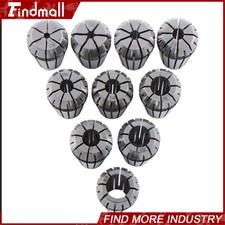 Findmall ER16 Collet Set 10 Pack Precision 3/32 to 3/8 Inch by 32nds 0.0002 TIR