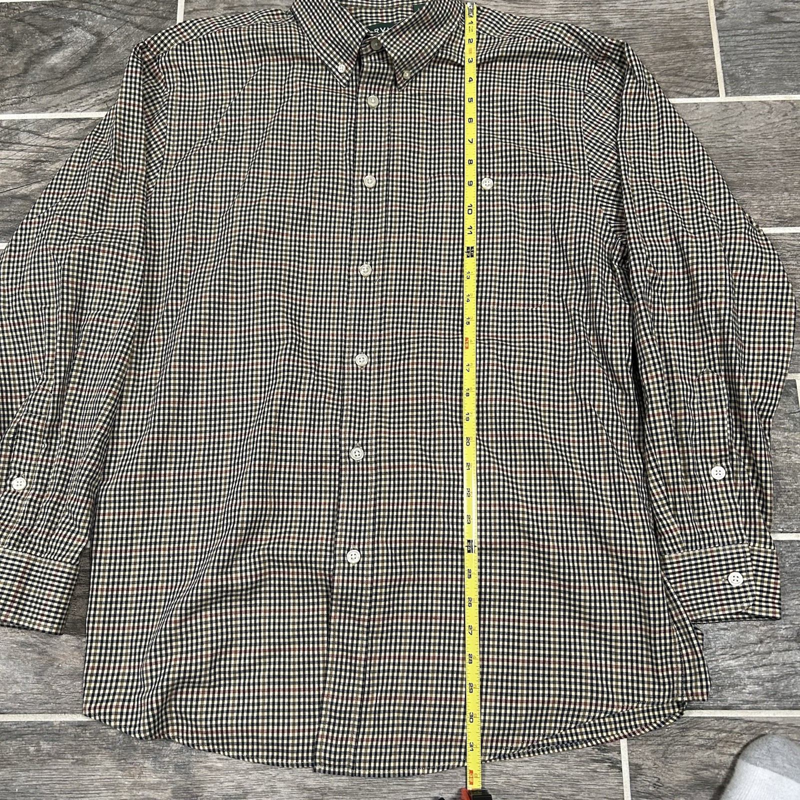 Orvis Checkered Pattern Long Sleeve Button Down S… - image 4