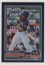 2023 Panini USA Baseball Stars & Stripes Team Logo Prizm 2/50 Kendall George tj1