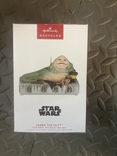 JABBA THE HUTT Ornament 2023 Hallmark Star Wars Talks Moves Salacious Crumb NIB
