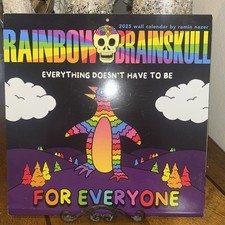 Rainbow Brainskull 2025 Wall Calendar
