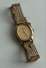 Working Seiko Exceline Watch 7321-5010 Gold Plated 1983