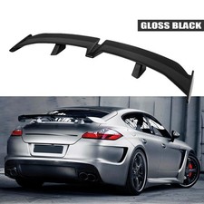 For Porsche Panamera 55 Rear Trunk Spoiler Pro Racing Rear Gt Wing Gloss Black