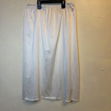 Vassarette Half Slip Size Lace Trim Side Slit Size Large Style 11-122 US Made