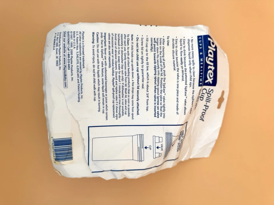 Taza para sorber a prueba de derrames Playtex 1999 diseño de cohete de pescado 10 oz EE. UU. Foto 3 de 4