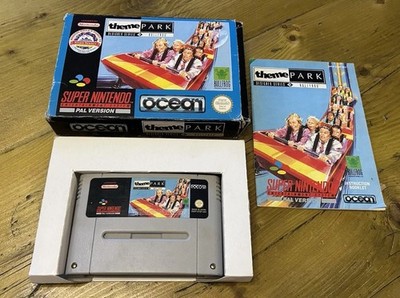 Theme Park SNES Super Nintendo OVP komplett mit Handbuch PAL