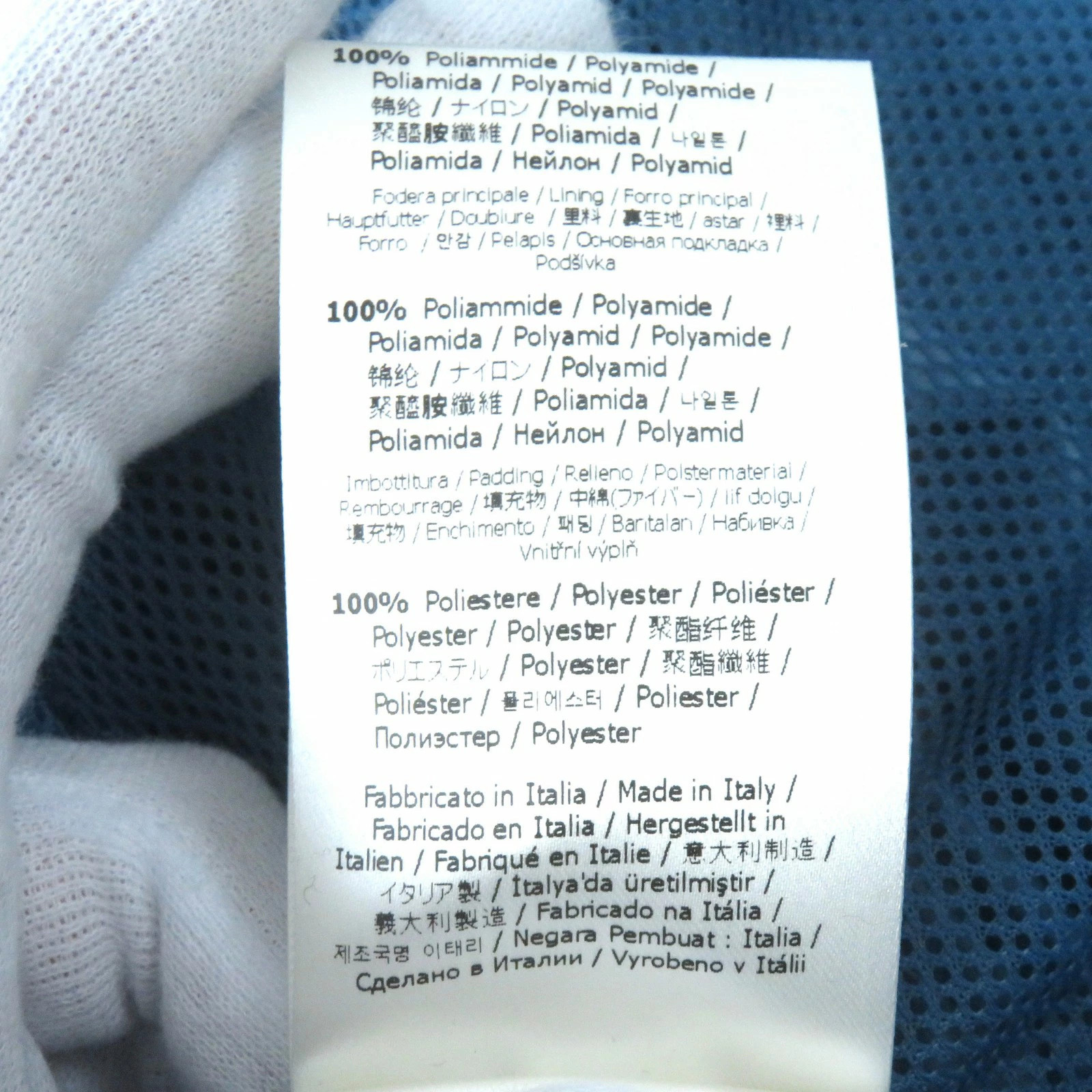 FENDI Ladies 23SS FAN087 BAGUETTE BAG JACKET Nylon Zip-Up Blue S Italy thumbnail 13