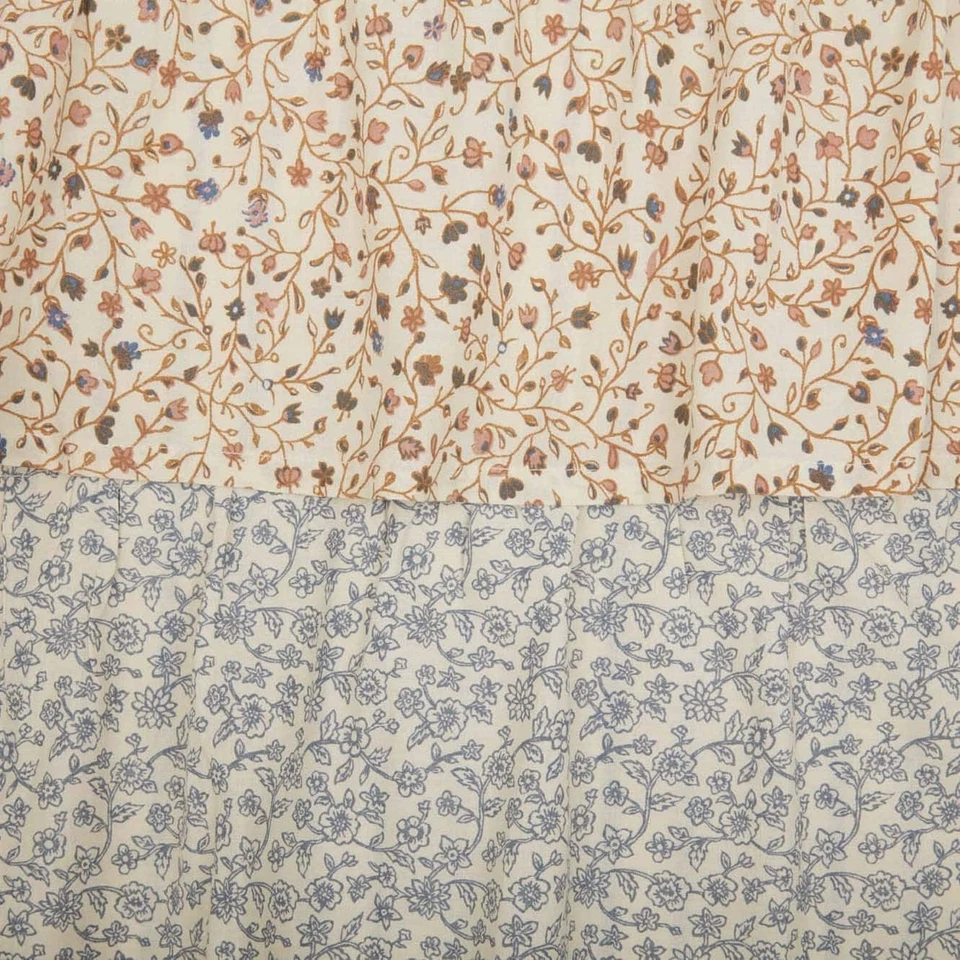 Cortina de ducha con volantes a rayas Kaila 72x72 azul 72x72 Foto 3 de 3