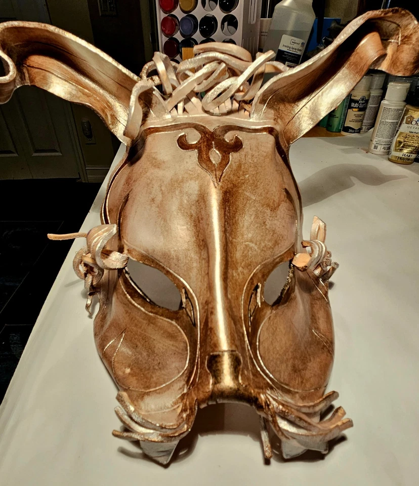 Costume Leather Rabbit Mask - Image 2 of 4