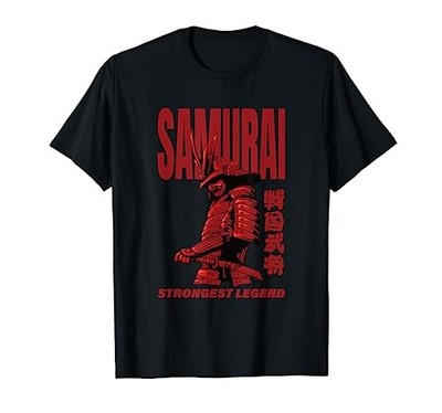 Samurai Sengoku Warlord Japan Bushido Warrior Kanji Japanese Art T-Shirtfrom JP
