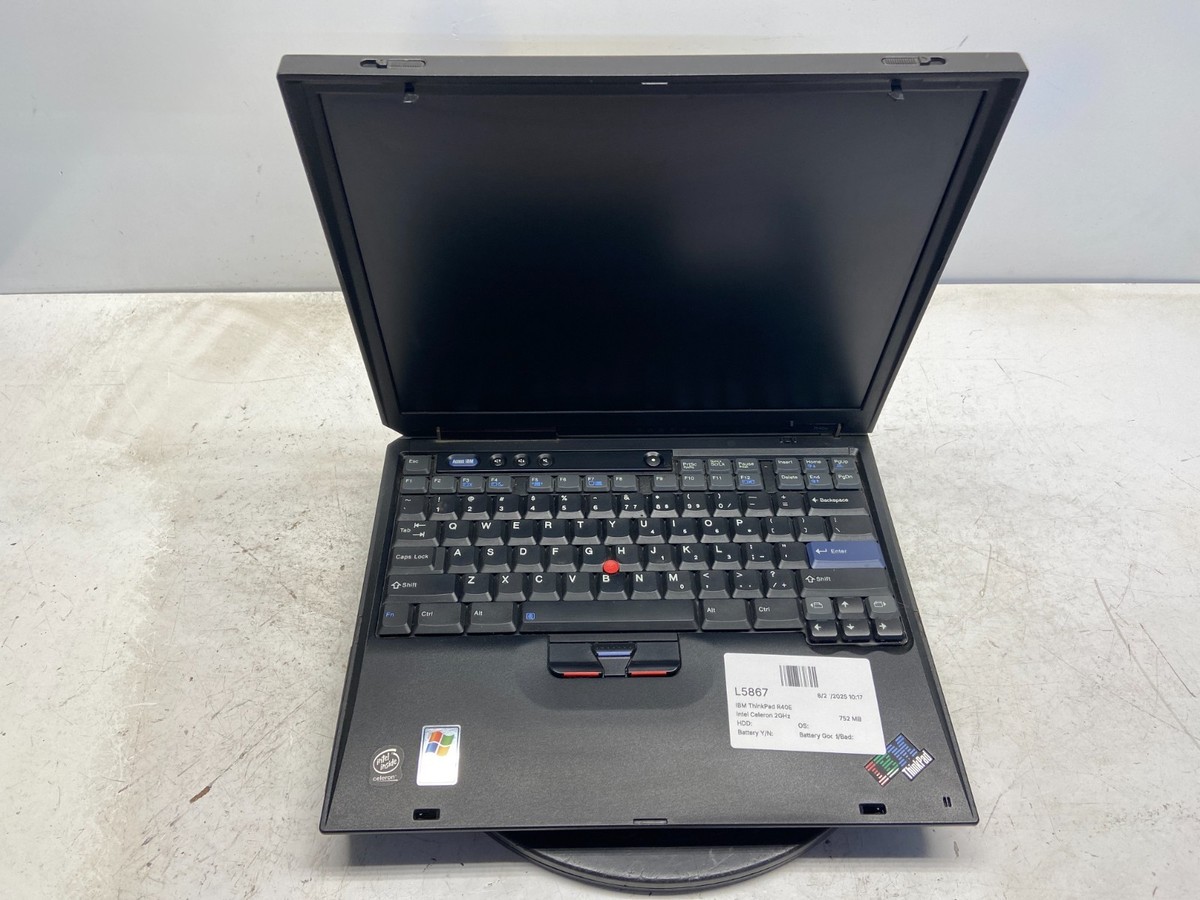 IBM ThinkPad R40E Intel Celeron 2GHz 752 MB NO HDD | eBay