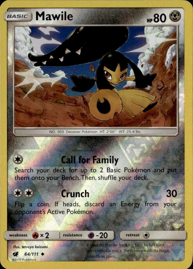 Mawile Reverse Holo Uncommon SM04 SM - Crimson Invasion 64/111 LP