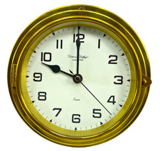 Datema Delfxijl Ottone Orologio Vintage Soprammobile Regalo Antico Navicella` S