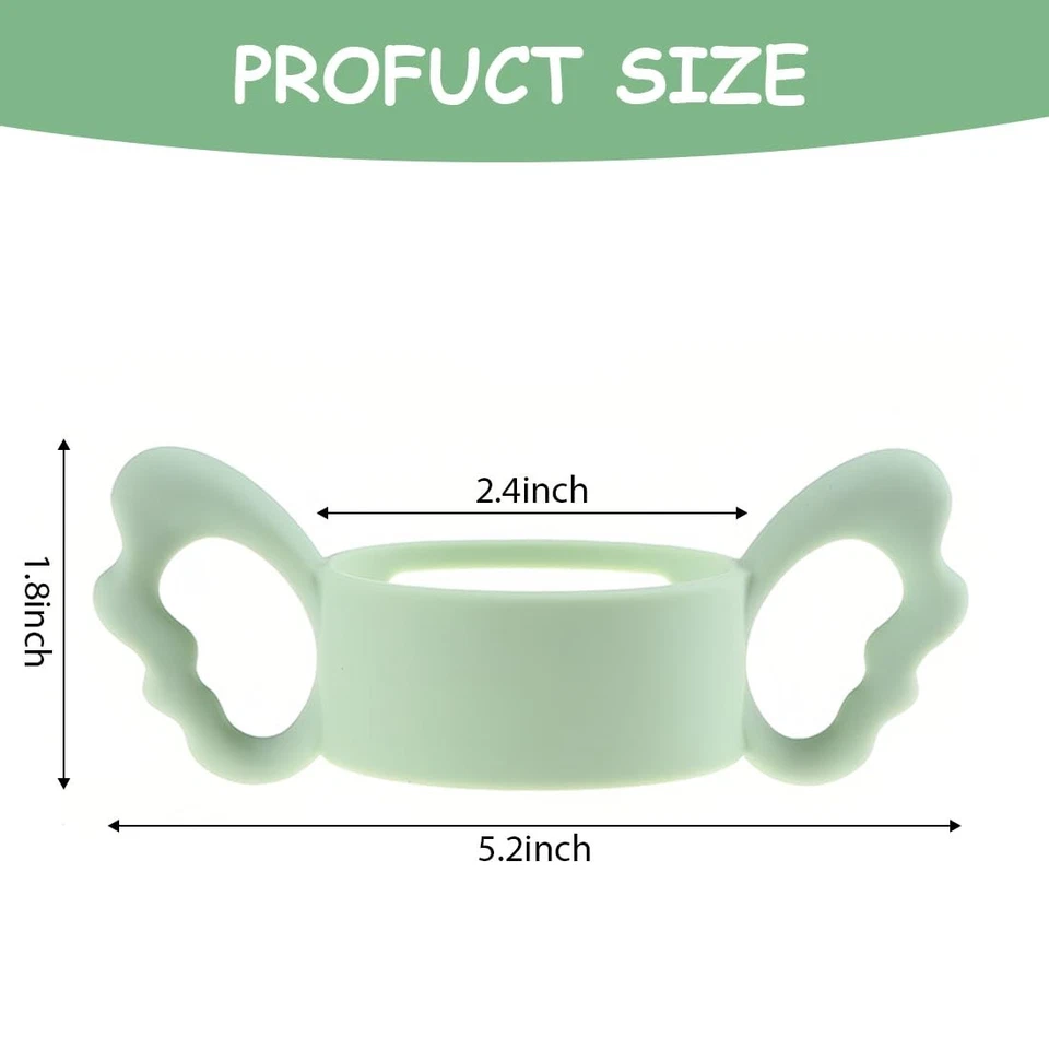 2 Babyflaschengriff aus SilikonBreitkalibriger quadratischer Flaschengriff Si... - Bild 3 von 4