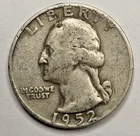 1952-D 25C Washington Quarter circulated 90% Silver #LV4W